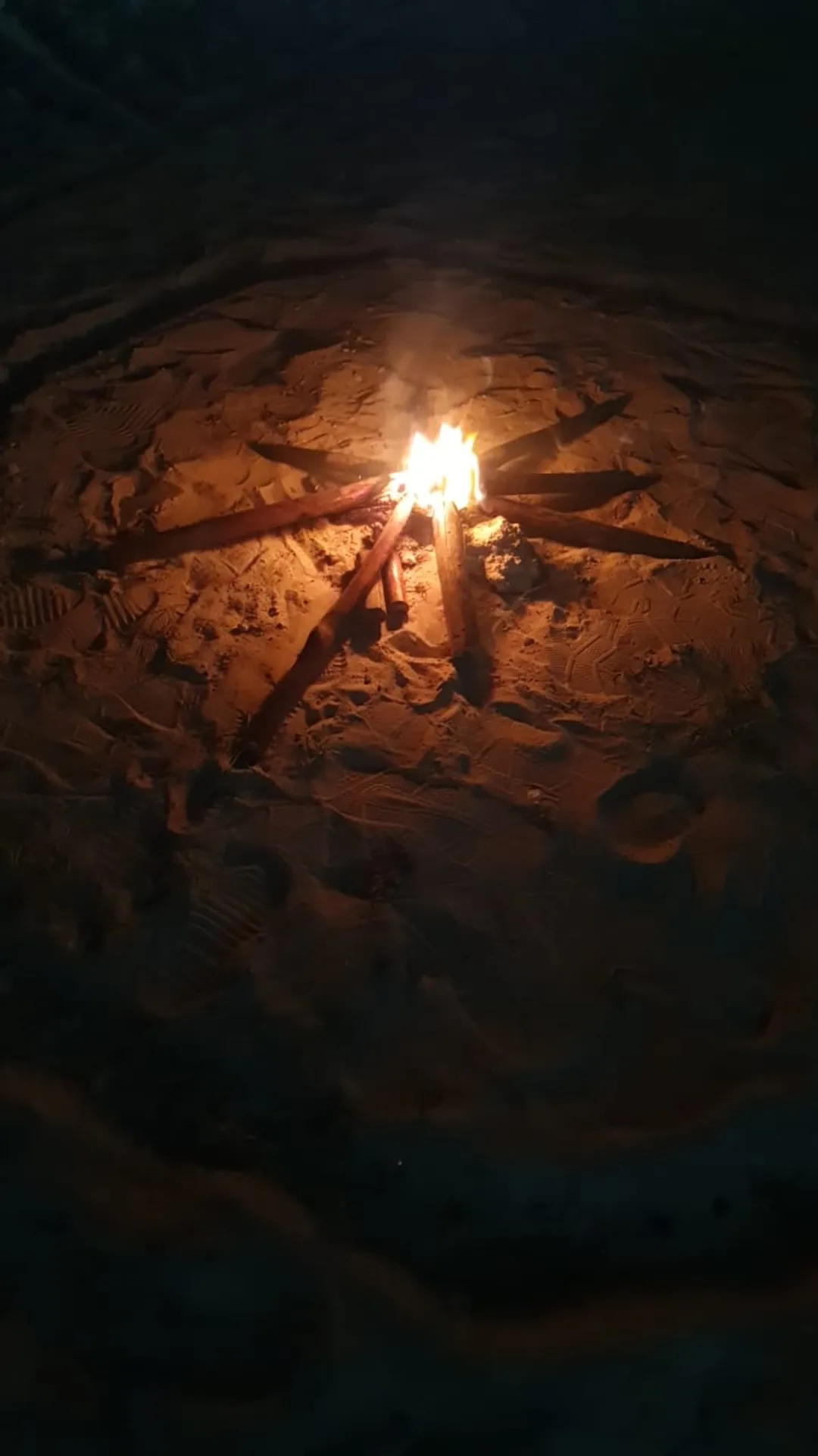 foto vertical fogata